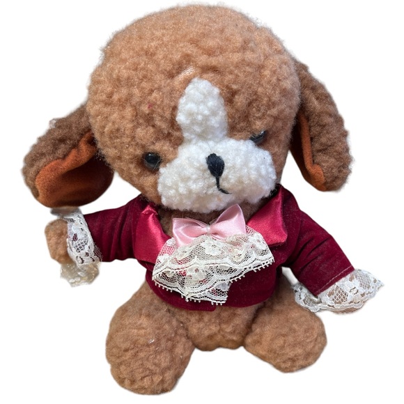 Vintage 1991 Anco Plush Puppy Dog Set - Picture 2 of 11